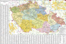 Železnièní mapa Èeské republiky - Nástìnná mapa