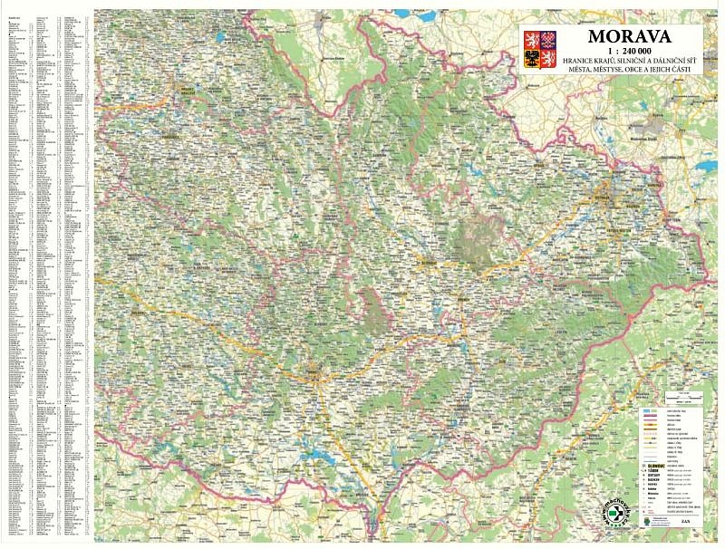 Morava - Nstnn mapa