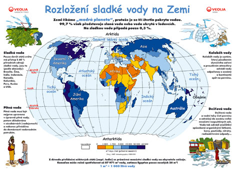 Rozloen sladk vody na Zemi